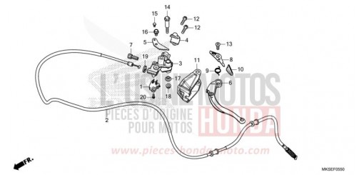 HANDBREMSHEBEL CRF1100DM de 2021