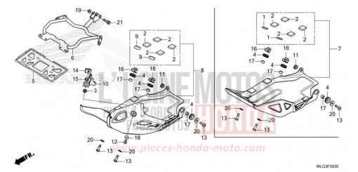 MOTORSCHUTZPLATTE CRF1100DN de 2022