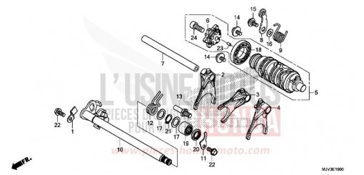 SCHALTTROMMEL CBR500RAF de 2015