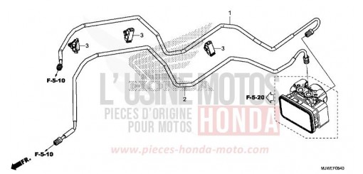 BREMSLEITUNG CBR500RAG de 2016