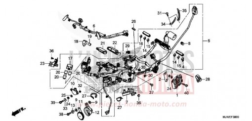 KABELBAUM CBR500RAG de 2016