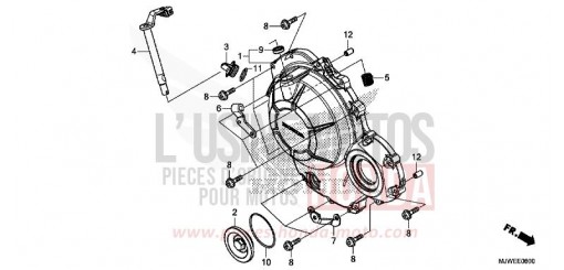 KURBELGEHAEUSEABDECKUNG CBR500RAH de 2017