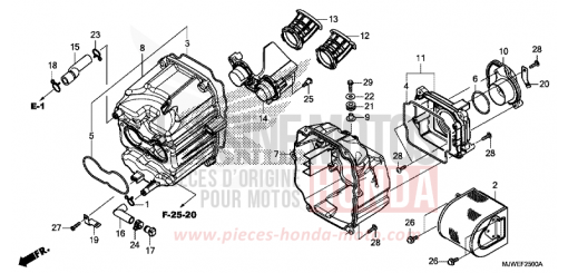 LUFTFILTER CBR500RAH de 2017