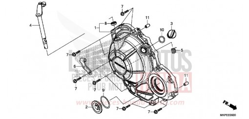 KURBELGEHAEUSEABDECKUNG CB500FAN de 2022