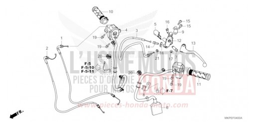 HEBELGRIFF/SCHALTER/KABEL CB500FAN de 2022