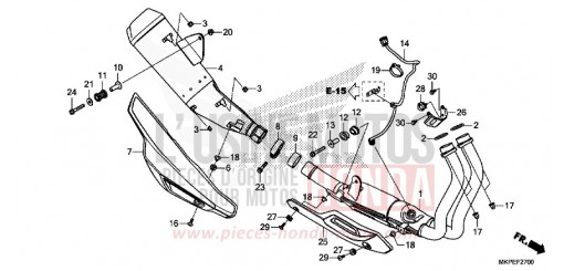 ABGAS-SCHALLDAEMPFER CB500FAN de 2022