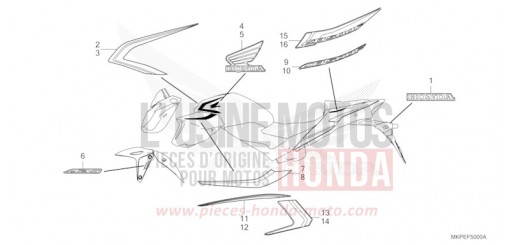 MARKE/STREIFEN CB500FAN de 2022