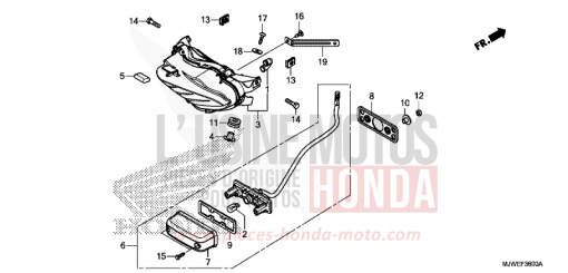 HECKLEUCHTE CBR500RAH de 2017