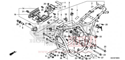 RAHMENKOERPER CB1100NAH de 2017
