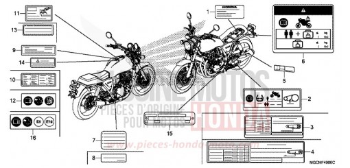 WARNETIKETT CB1100NAH de 2017