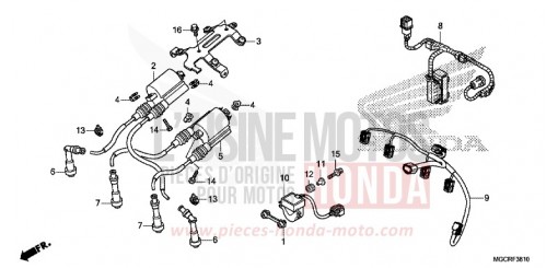 HILFSKABELBAUM/ZUENDSPULE CB1100NAJ de 2018