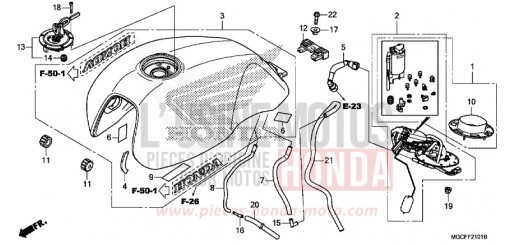 SCHALTTROMMEL/SCHALTGABEL CB1100NAK de 2019