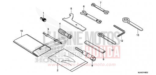 WERKZEUG CBR500RAH de 2017