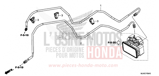 BREMSLEITUNG CBR500RAH de 2017