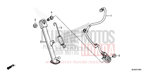 SEITENSTAENDER CBR500RAJ de 2018