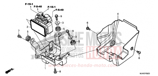 ABS-MODULATOR CBR500RAJ de 2018
