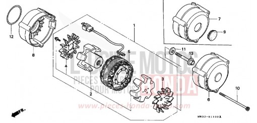 GENERATOR CB750F2R de 1994
