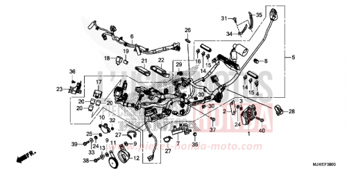KABELBAUM CBR500RAJ de 2018