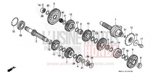GETRIEBE CB750F2S de 1995