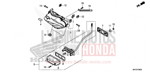 HECKLEUCHTE CBR500RAK de 2019