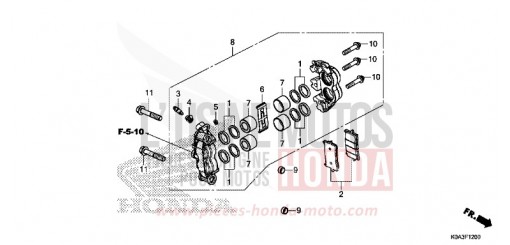 VORDERRAD-BREMSSATTEL CBF300NAJ de 2018