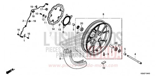 VORDERRAD CBF300NAJ de 2018
