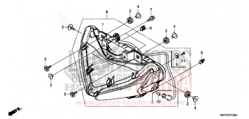 SCHEINWERFER CBR500RAK de 2019