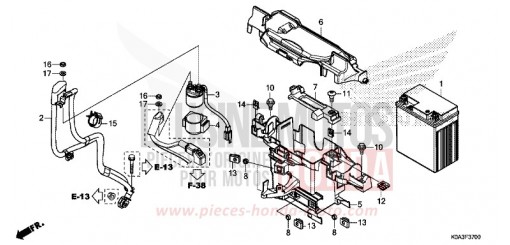 BATTERIE CBF300NAJ de 2018