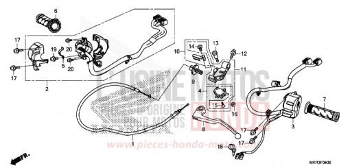 HEBELGRIFF/SCHALTER/KABEL CBR1000STL de 2020