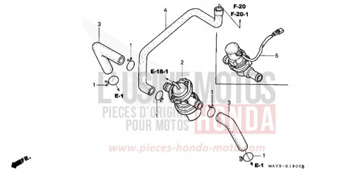 LUFTANSAUGVENTIL CBR1100XXY de 2000