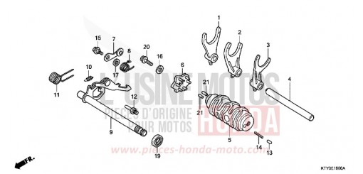 SCHALTTROMMEL CBR125RC de 2012
