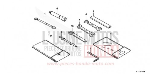 WERKZEUG CBR125RC de 2012