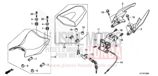SITZ CBR125RD de 2013