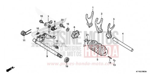 SCHALTTROMMEL CBR125RF de 2015