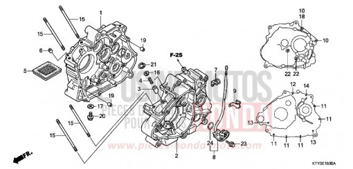 KURBELGEHAEUSE CBR125RSC de 2012