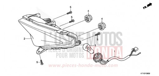 HECKLEUCHTE CBR125RSC de 2012