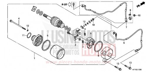 ANLASSER CBR125RTC de 2012
