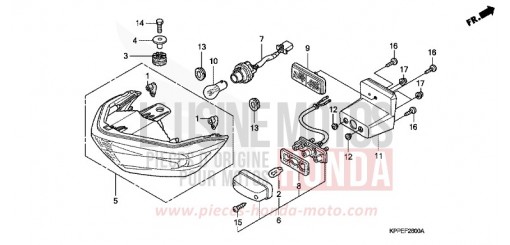 HECKLEUCHTE CBR125RW6 de 2006