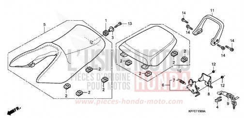 SITZ CBR125RW7 de 2007