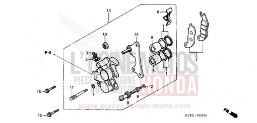 VORDERRAD-BREMSSATTEL CBR125RW9 de 2009