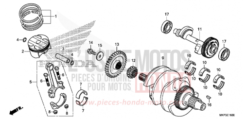 KURBELWELLE/KOLBEN CBR500RAM de 2021