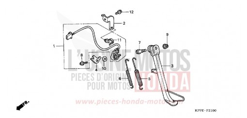 STAENDER CBR125RW9 de 2009