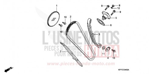 NOCKENWELLENKETTE/SPANNVORRICHTUNG CBR125RWA de 2010