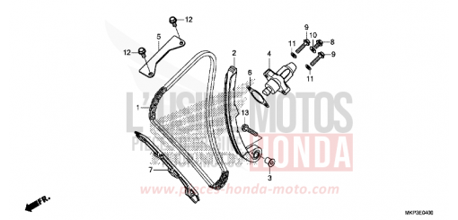 NOCKENWELLENKETTE/SPANNVORRICHTUNG CBR500RAM de 2021