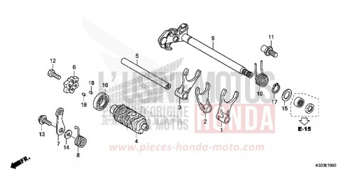 SCHALTTROMMEL CBR300RG de 2016
