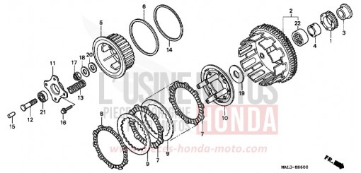 KUPPLUNG CBR600FV de 1997
