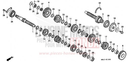 GETRIEBE CBR600FV de 1997