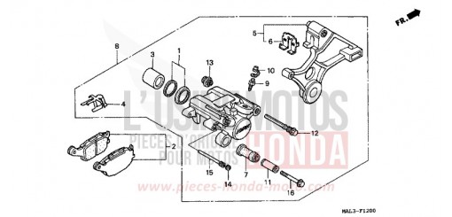 HINTERRAD-BREMSSATTEL CBR600FV de 1997