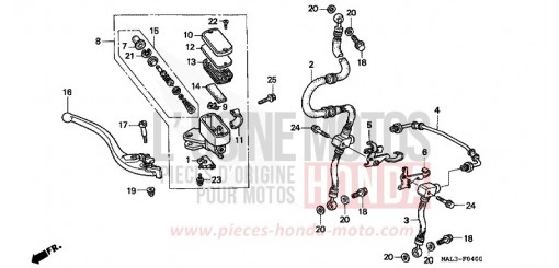 VORDERRADBREMSE CBR600FW de 1998