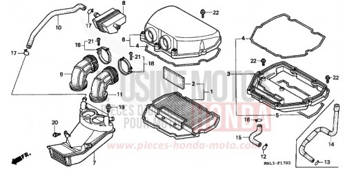 LUFTFILTER CBR600FW de 1998